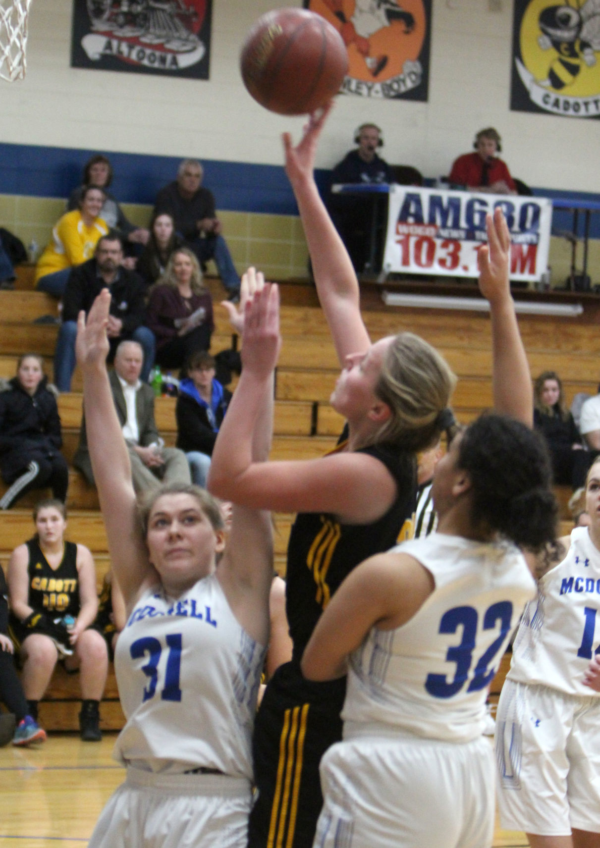 Cadott at McDonell girls basketball 1-3-19